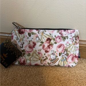 Loungefly Disney Princess Belle Floral zip bag